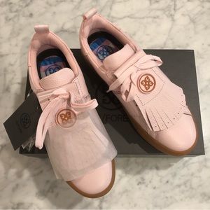 NWT Limited edition G/Fore Ladies Kiltie Disruptor pink Leather Golf Shoes 🩷 ⛳️